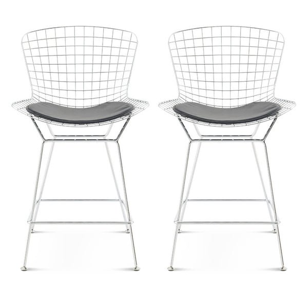 Set of Two Bertoia Bar Stools