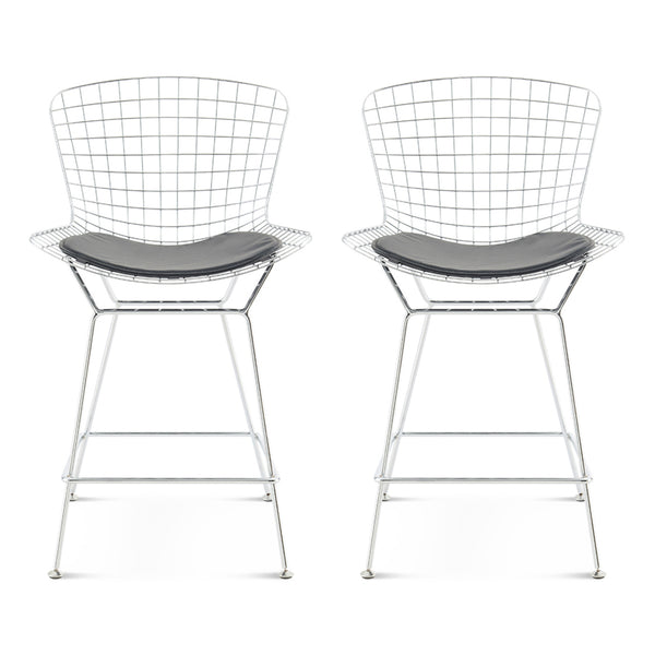 Set of Two Bertoia Counter Stools