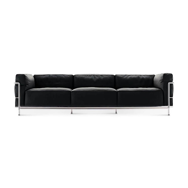 Corbusier Grand Modele Three-Seat Sofa With Down Cushions