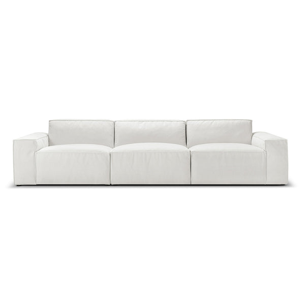 Oasis Modern Low Profile Modular Block Sofa in Latex | Combination 001