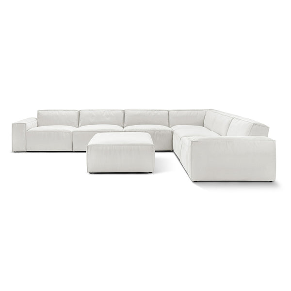 Oasis Modern Low Profile Modular Block Sofa in Latex | Combination 003